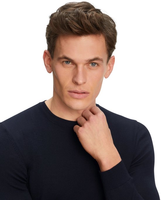 FALKE Pull Merino Col Rond Homme 60910 6437 night sky L