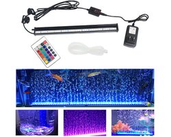 Collox Aquarium LED verlichting - inclusief lampjes met bubbels effect - Verschillende kleuren - 30 cm lang - IP68