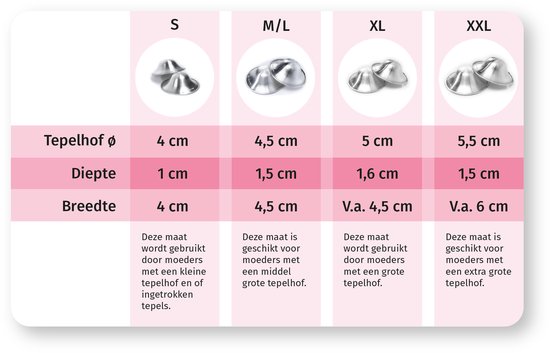 Zilverkapjes® M/L |actie% - Tepelkapjes - The original Dutch - Silvercaps van Silvercap© — afbeelding 2