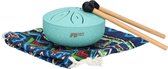 Handpan, Klankschaal, Voor Magische Geluiden, Handpan Drum, Regen Drum, Muziek Instrument - Met Drumstick - Lichtblauw - 3 Inch