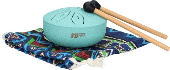 Handpan, Klankschaal, Voor Magische Geluiden, Handpan Drum, Regen Drum, Muziek Instrument - Met Drumstick - Lichtblauw - 3 Inch