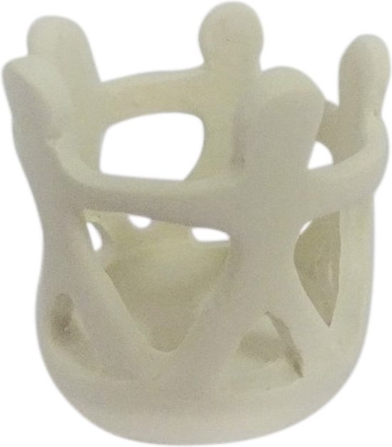 Vriendenkring Waxinelichthouder Creme