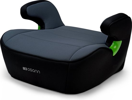Osann Junior - zitverhoger - i-Size - Lengte kind 126-150 cm - autogordel bevestiging - zwart/grijs