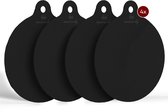 Inductie Maatje® - De Originele Inductie Beschermer - Antislip - Bescherming tot 300°C - 4x25cm - Zwart