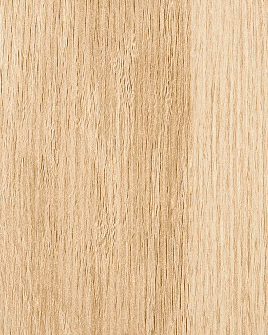 Close-up van de textuur van licht hout met verticale lijnen.
