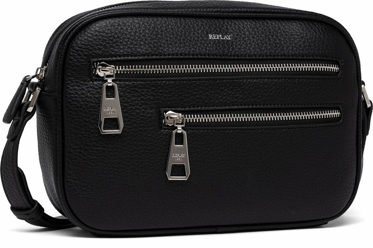 REPLAY Schoudertas Crossbody Bag Black Zwart