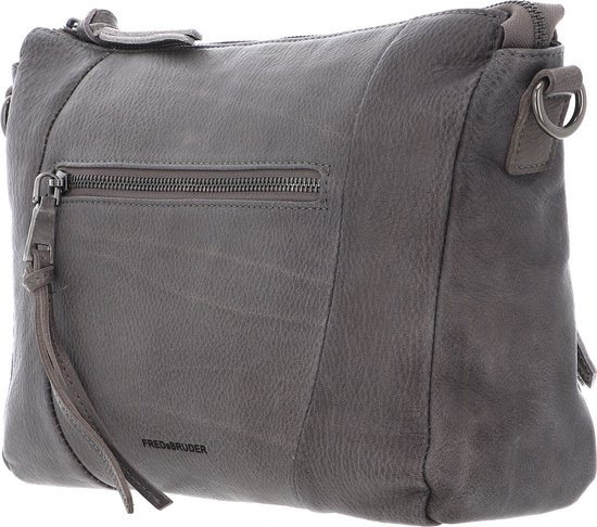 FREDsBRUDER Cuir Sac à épaule bandoulière Sac à épaule My Old Friend Crossbag Grey Gris