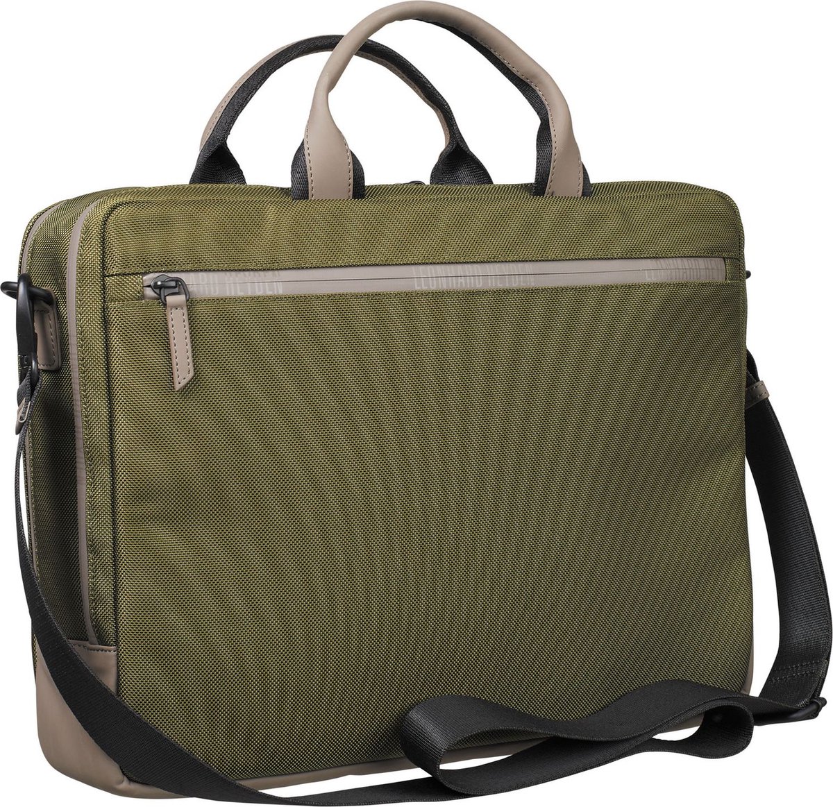 LEONHARD HEYDEN business tas laptoptas met laptopvak Helsinki RV-Aktenmappe 2 Fächer 7111 Olive olijfgroen