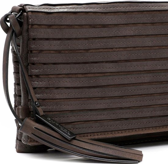 Tamaris Sac à épaule bandoulière Sac de soirée Barbara Crossover Bag Brown Brun