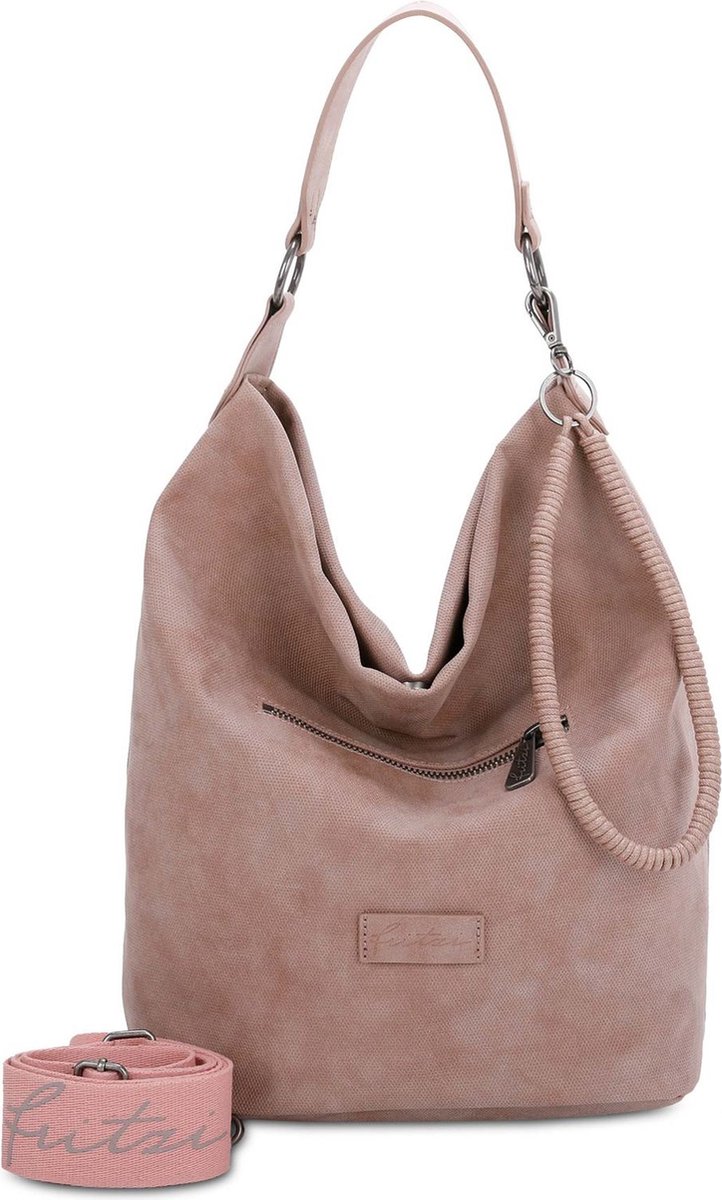 Fritzi aus Preußen Schoudertas Rub Iggi04 Hobo Bag Taupy Oud roze