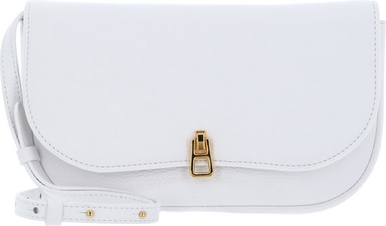 COCCINELLE Cuir Sac à épaule bandoulière Sac de soirée Magie Mini Bag Brillant White Blanc