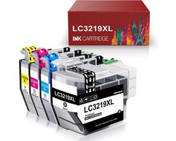 weCare 4-pack - Geschikt voor Brother LC3219 XL inktcartridges - Geschikt voor Brother MFC J5330DW - J5730DW - J5930DW - J6530DW - J6535DW - J6935DW