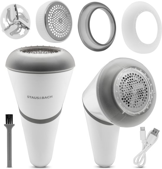 STAUS&BACH Lint Pro - Elektrische Pluizenverwijderaar - Lange batterij duur - Ontpluizer voor kleding - Draadloos - Kledingontpluizer