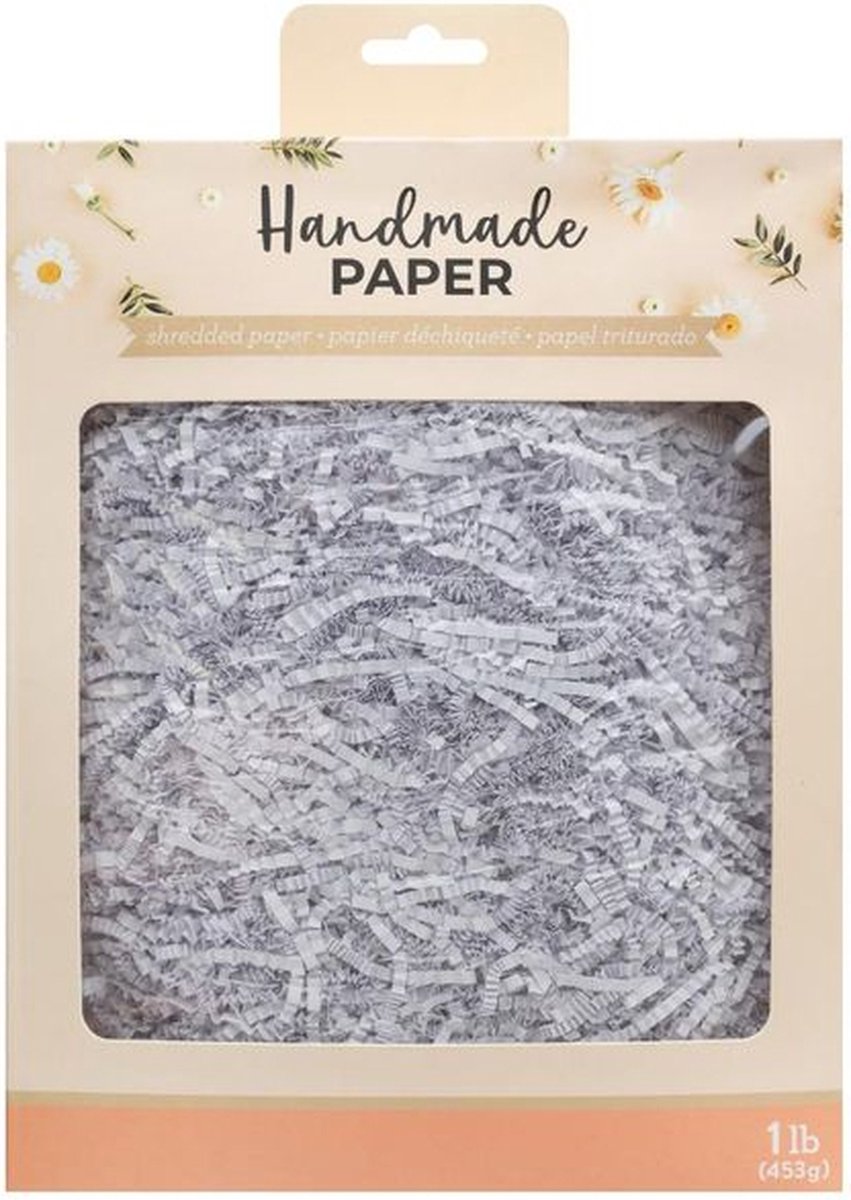 American Crafts - versnipperd papier voor het zelf scheppen van papier - wit - 34017584