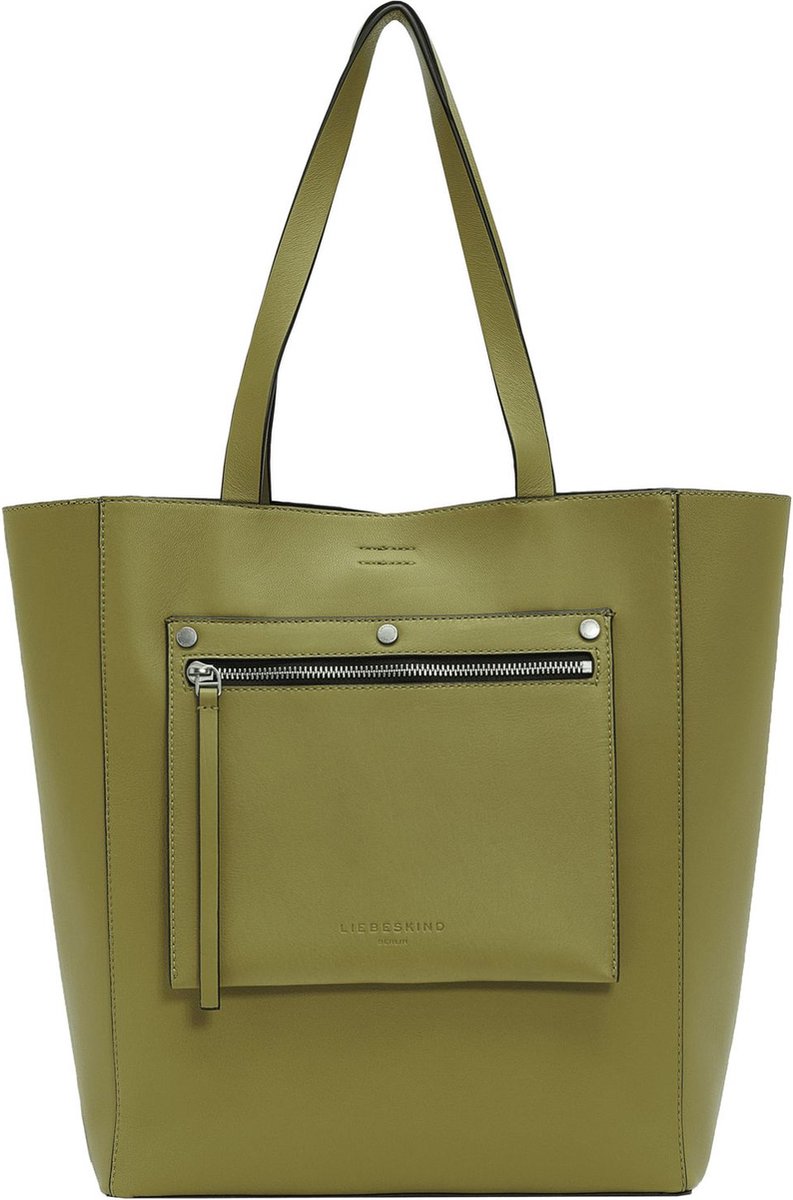 LIEBESKIND BERLIN Leren Schoudertas Sheep Steph Shopper Princess Green Kaki