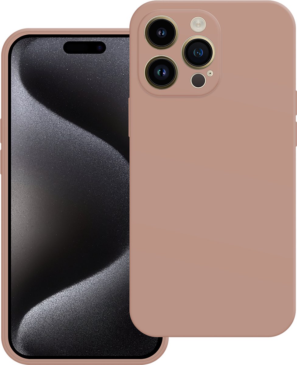 Cazy hoesje geschikt voor iPhone 15 Pro Max Hoesje - Color Backcover - Roze