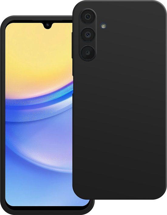 Cazy Color TPU Back Cover adapté à la coque Samsung Galaxy A15 / A15 5G - Zwart