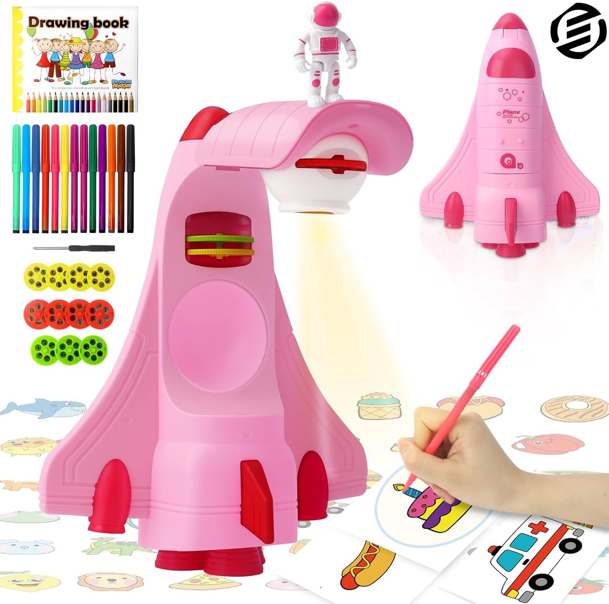 Equivera Tekenprojector Kinderen - Tekenprojector voor Kinderen - Tekenprojector - Tekenmachine Kinderen - Tekenmachine