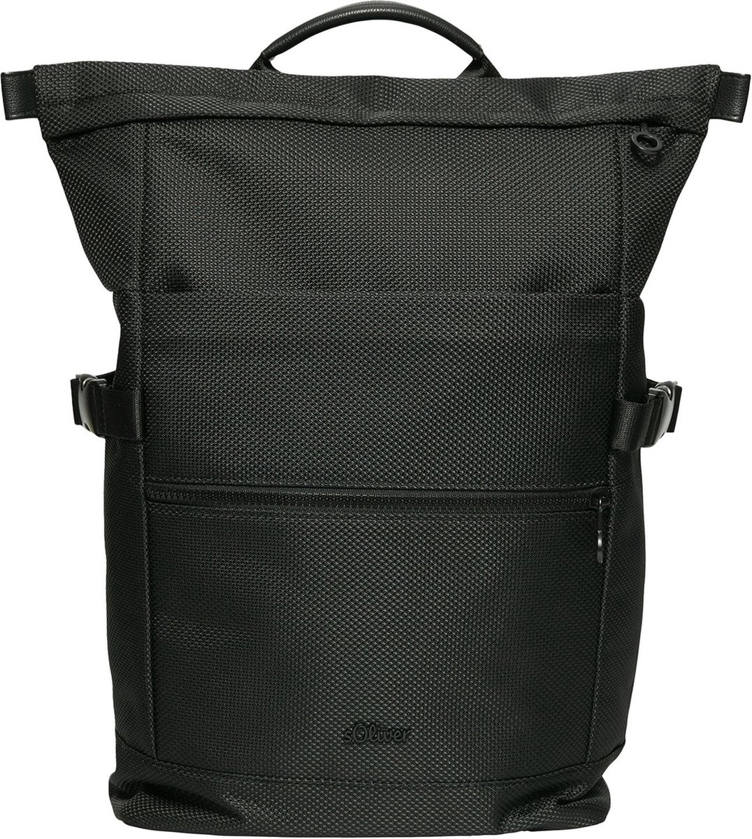 s.Oliver Laptop rugzak Rugzak met laptopvak Backpack Black Zwart
