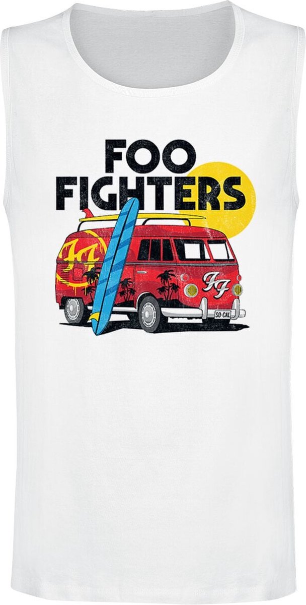 Foo Fighters Van Heren Tanktop - wit - M