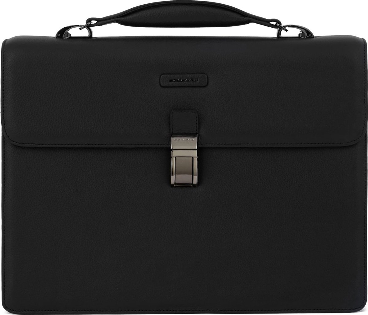 PIQUADRO Laptoptas Afzonderlijke gevallen met laptopvak Modus Special Briefcase 1 Handle 14 Nero Zwart