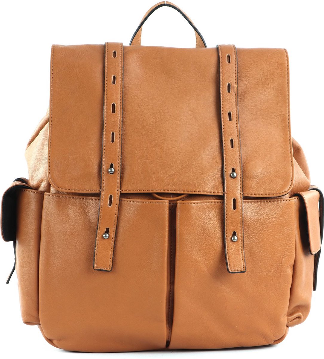 FREDsBRUDER Leren Vrije tijd rugzak Rugzak Kokou Backpack Dark Honey Bruine