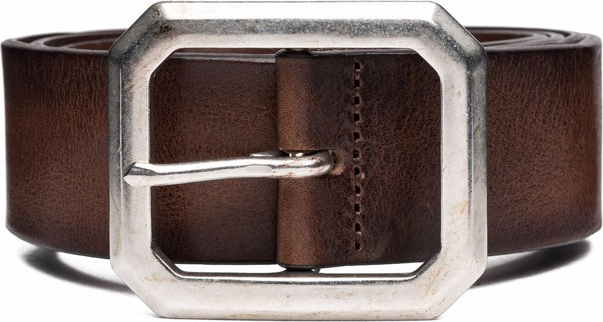 REPLAY Leren Riem Classic Belt W75 Faded Black Brown Bruine