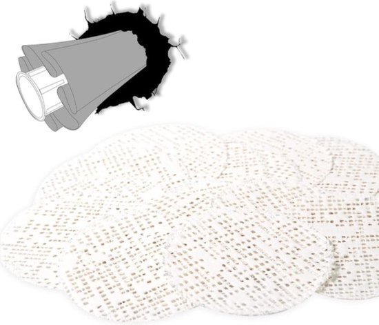 10 Set Muur Reparatie Patch Fix Gipsplaten Gat Reparatie Plafond Gips Schade 4x4 inch, Wit