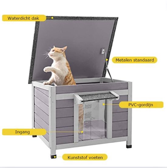 Apawtment, duurzame kattenhuis van hout