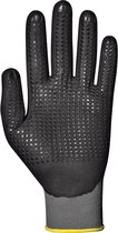 SIR SAFETY INNOFLEX Gant Zwart - Tricot Nylon - Mousse Polyuréthane Nitril - Manchette Élastique - x12 Pièces