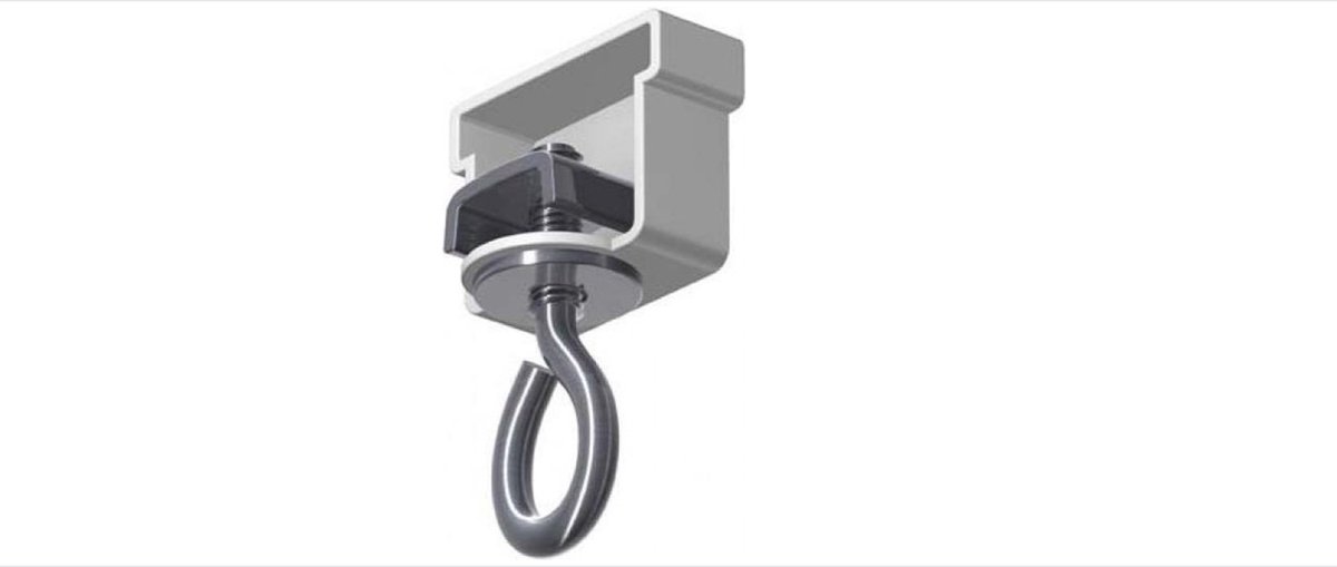 Anchor U-de-luxe eindstop met kap u-rail wit 4 stuks