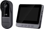 Draadloze Slimme Video Deurbel met Scherm – Smart doorbell ,Full HD Camera, 4.3 Inch Monitor, Waterdicht & Nachtzicht