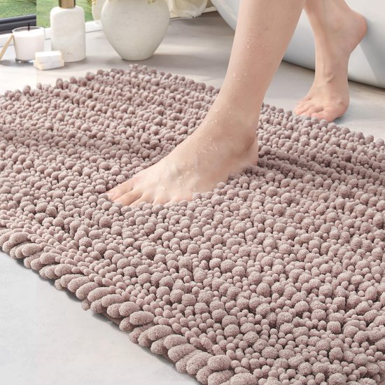 Badmat en chenille douce Kilkuran® pour Comfort et de Sécurité dans la salle de bain