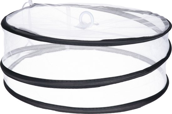 CM Opvouwbare Foodcover - 3x - Rond - 33 x 12 cm - Vliegenkap en Voedselbescherming — afbeelding 3