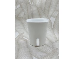 Zelfwaterende pot met transparante binnenpot - 7,5 cm - 10 stuks - bloempot - plantenpot