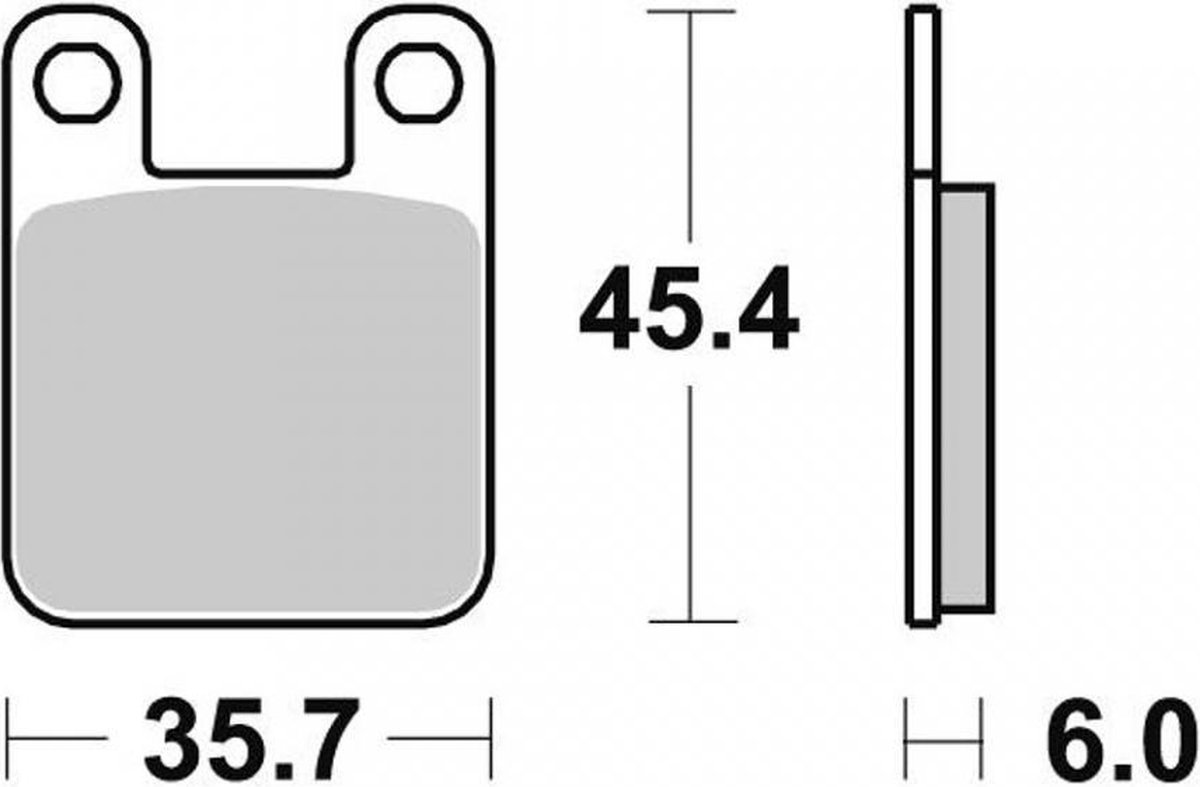 Malossi remblok voor Derbi 50 Senda motorfiets 1994-2000 6215005 Nieuw
