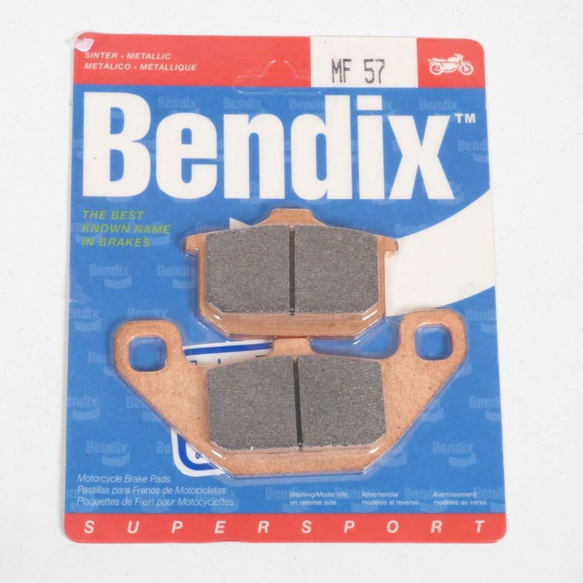 Bendix-remblok voor motorfiets Kawasaki 800 VN Vulcan 1995 tot 1997 MF57 / voorzijde nieuw