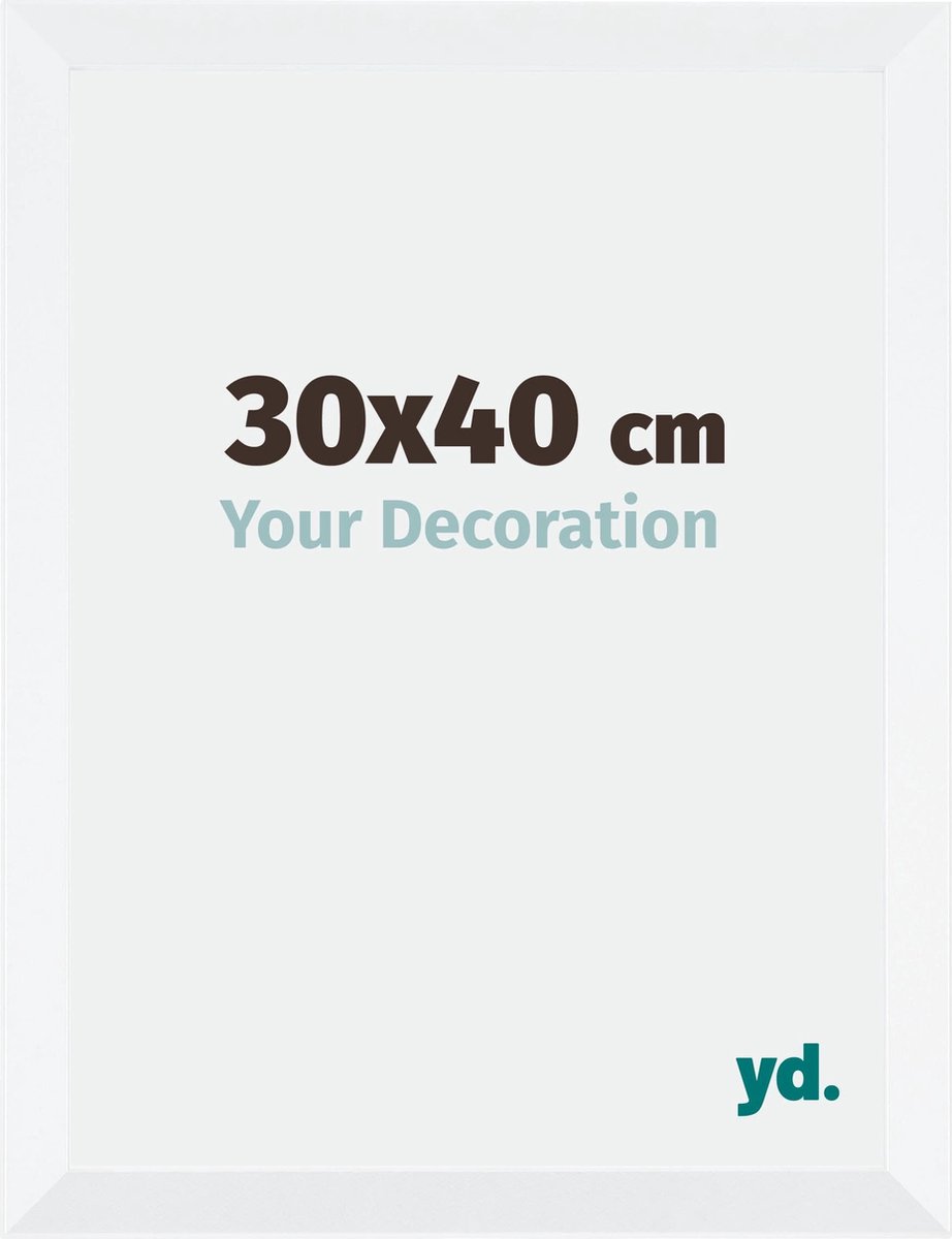 yd. Your Decoration - Fotolijst 30x40 cm - MDF - Wit Mat - Catania