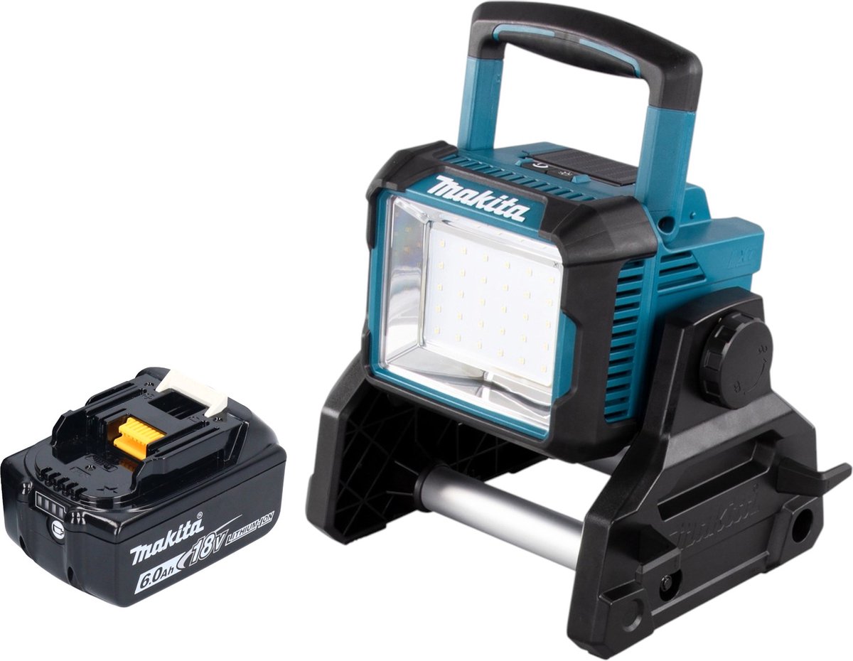 Makita DEADML 811 G1 Accu bouwspot 14,4 / 18 V 3000 lm LED + 1x oplaadbare accu 6,0 Ah - zonder oplader