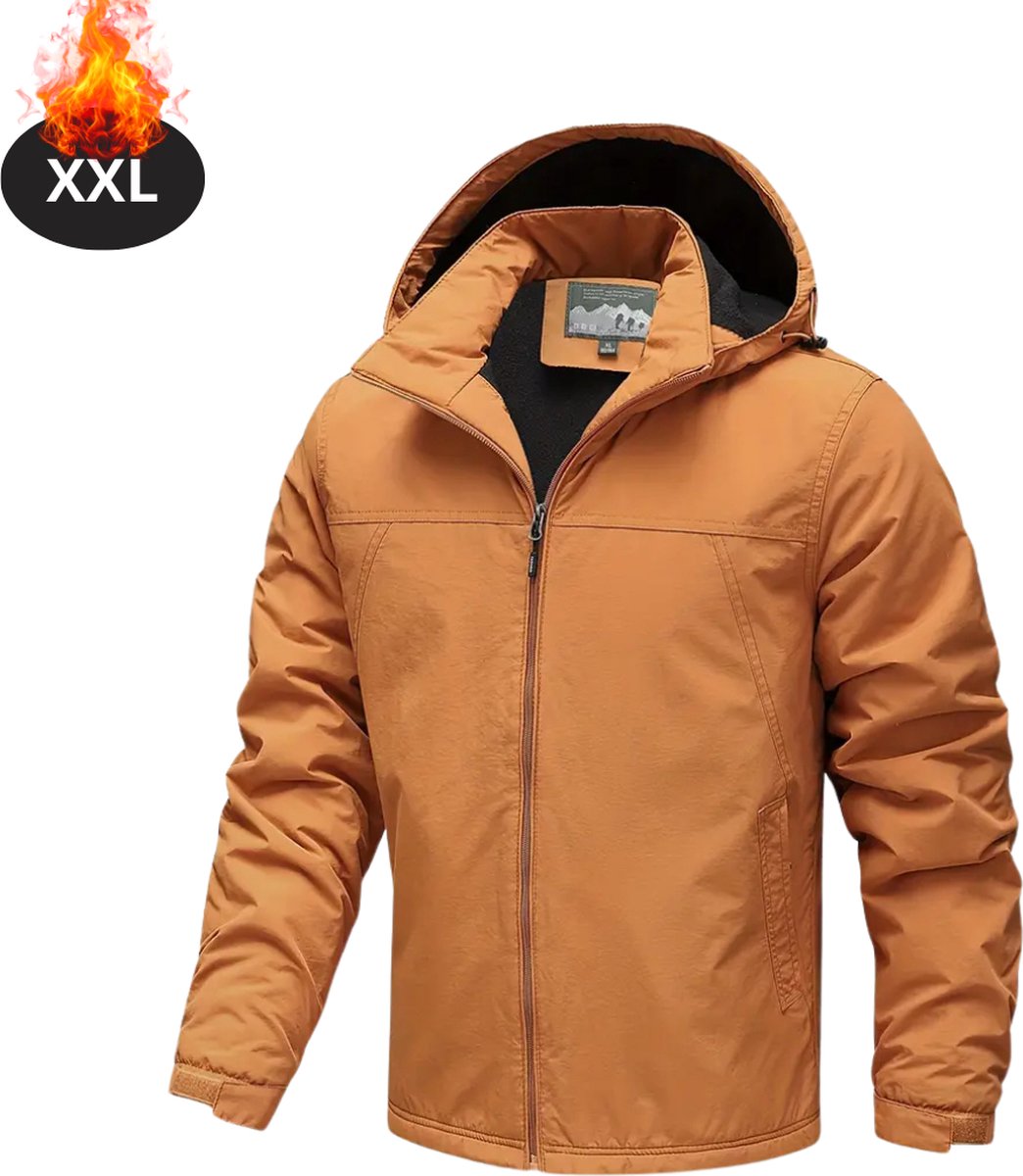 Bovista Winterjas Parka Heren Winter Jas Volwassen Stijlvol Oranje