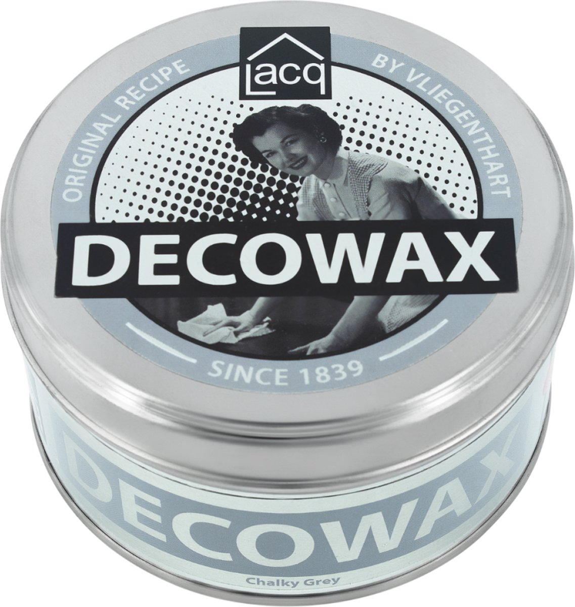 Lacq Decowax Chalky Grey - Decoratieve Interieurwas - Wax- 370 ML - Hout- Vloeren - Meubels