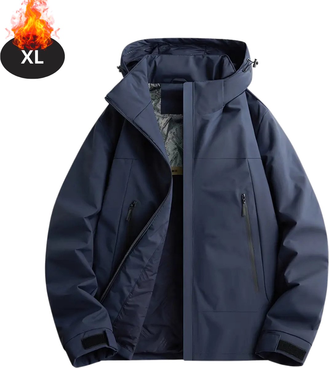 Bovista Winterjas Parka Heren Winter Jas Volwassen Stijlvol Blauw