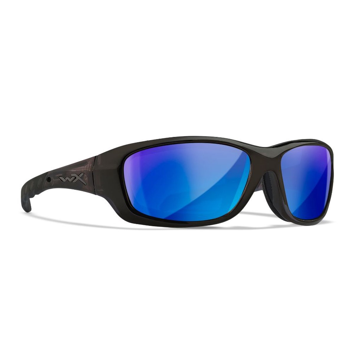 Wiley X Gravity Gepolariseerde Zonnebril -Transparant frame - Captivate blauwe spiegel glazen