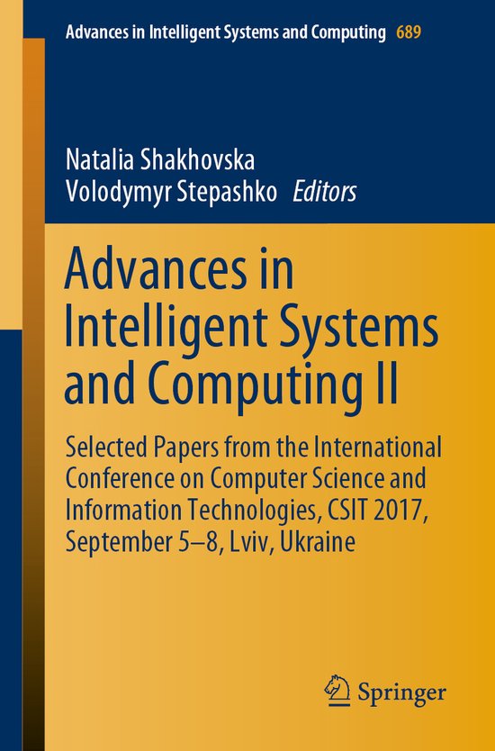 Advances in Intelligent Systems and Computing689- Advances i ... - cover