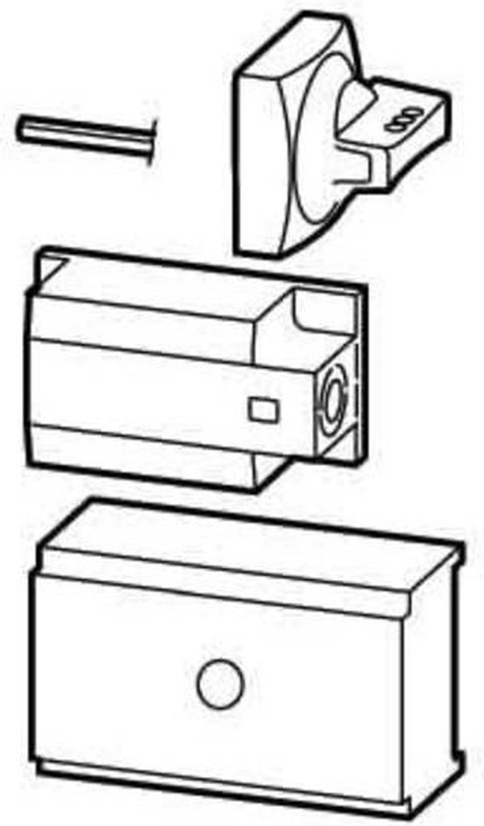 Kit Poignée Et Mécanisme De Serrure Fedex - Modèle NZM2-XS-L - Pour Porte Ou Meuble - Neuf Sous Blister