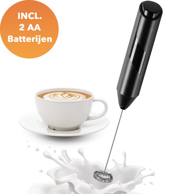 DOWO® – Melkopschuimer handmatig – Zwart