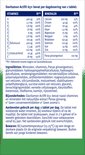 Achterkant van Davitamon Actifit 65+ verpakking met ingrediënten en gebruiksaanwijzing.