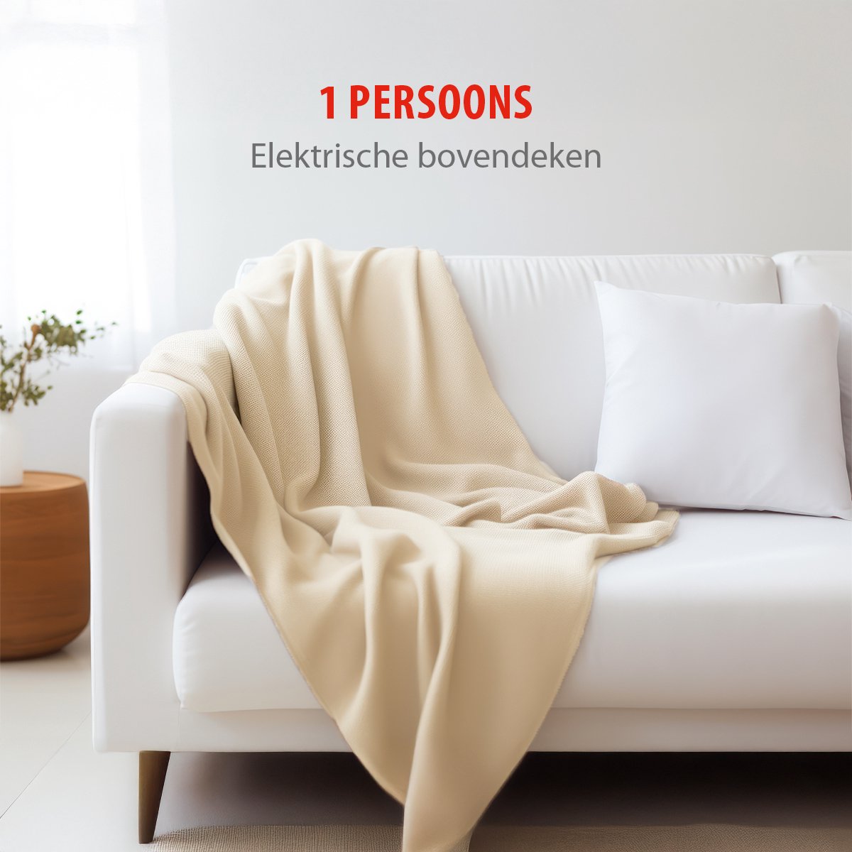 alpina Elektrische Bovendeken - 1-Persoons Warmtedeken 130 x - afbeelding 3