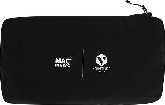 Zwarte ultra lichtgewicht heren regenjas Venture M