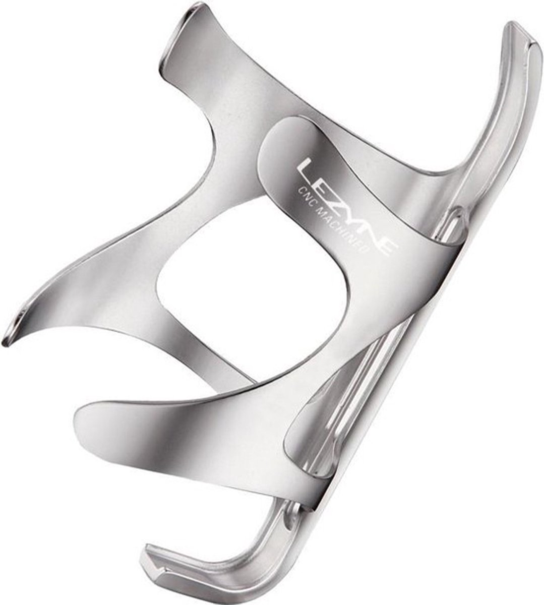 Lezyne CNC Flessen Kooi – Flessenhouder – Flessenhouder voor fietsen – Geschikt voor mountainbikes – Aluminium – Zilver